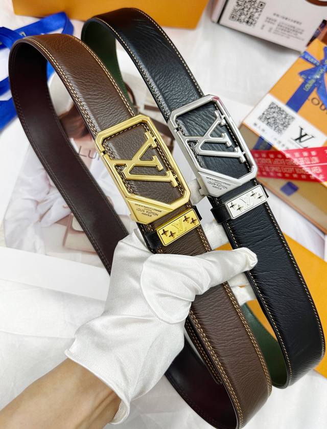 Belt: Louis Vuitton Top-Tier Replica. Belt: 100% Top-Grain Cowhide, Guaranteed