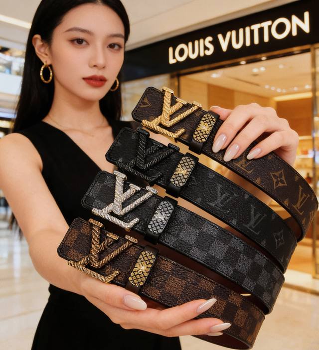 Belt: Louis Vuitton Top Replica - DDD Belt: 100% Imported Original Factory Top