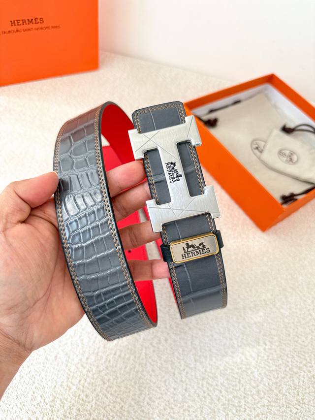 Product Name: Hermes Belt (Original) Model: Hook buckle, classic pure steel buc