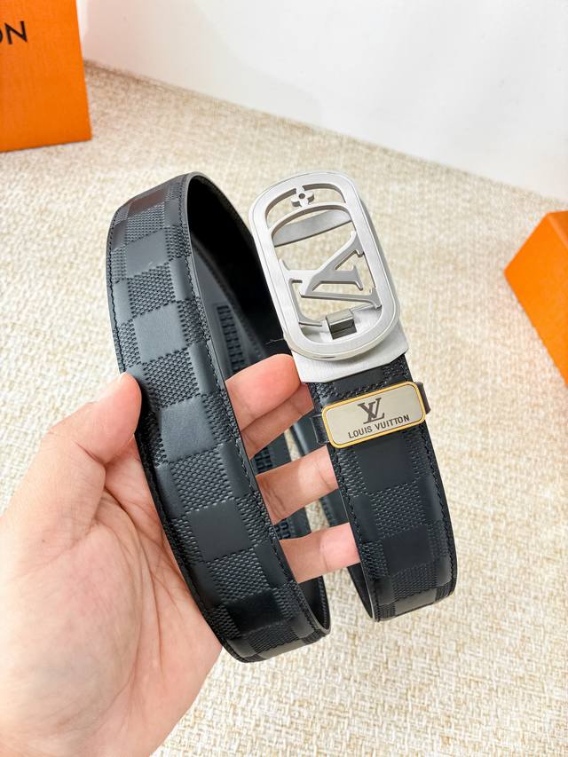 Product Name: Louis Vuitton Belt Original Automatic Buckle Model: Automatic buc