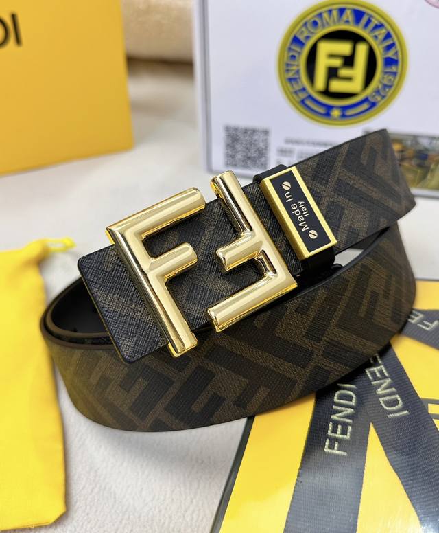 Belt: Fendi. Top-grade original replica. Belt: 100% top-grain cowhide, guarante