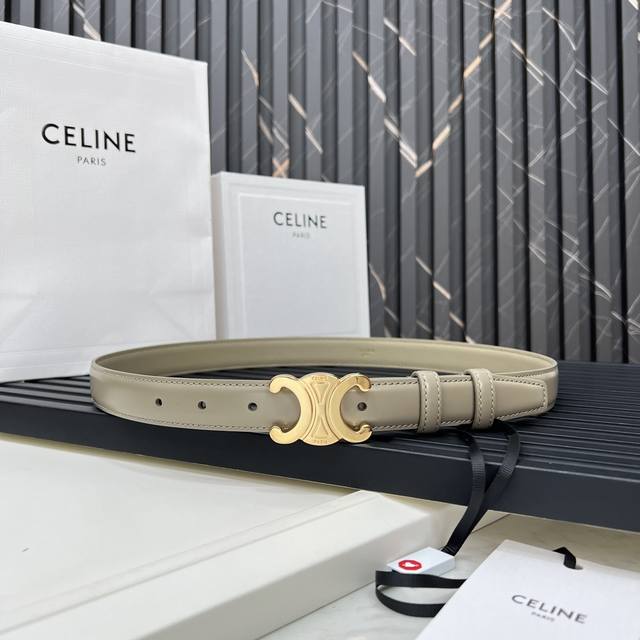 Celine SS20 New Arrival Triumph Logo Korean Style Fashion Belt, Unisex, 2.5cm Wi