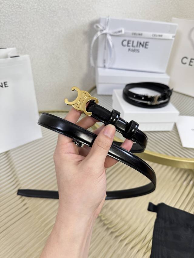 Celine Women's Clothing Original New Arrival, Width: 1.8cm, Exquisite Arc de Tr