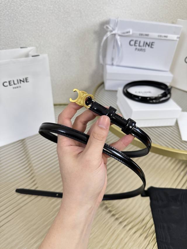 Celine Women's Clothing Original New Arrival, Width: 1.3cm, Exquisite Arc de Tr