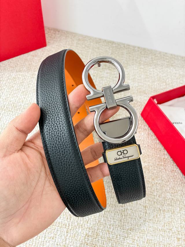Product Name: Ferragamo Belt - Original Single Belt Model: Hook, Classic Buckle