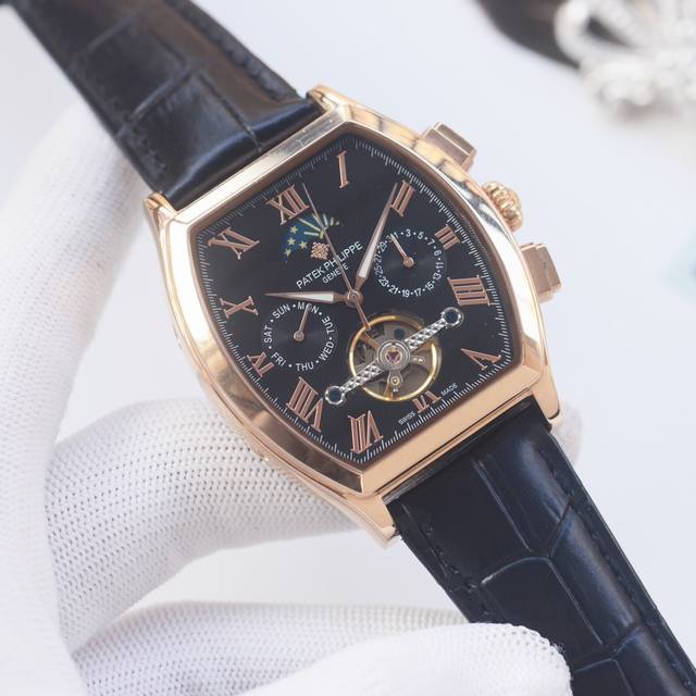 金770品牌：百达翡丽-Patek Philippe DDD 类型：男士腕表 DDD 壳套：顶级版316精钢L DDD 表带：进口小牛皮表带 DDD 机芯：全自