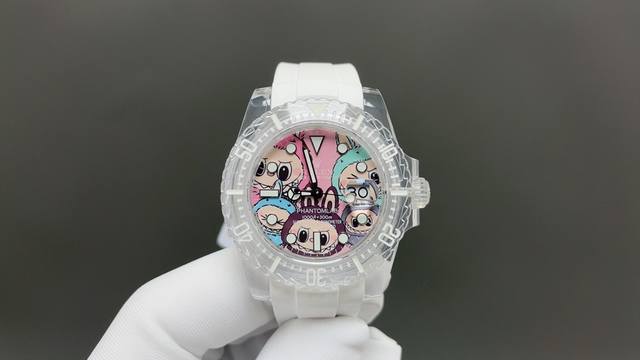 Er新品发布 Rolex&Phantomlab联名力作水晶系列腕表 强势来袭！颠覆传统概念！ DDD 40Mm表径，男女皆宜，表壳通体采用 冰霜聚碳酸酯-Pmm
