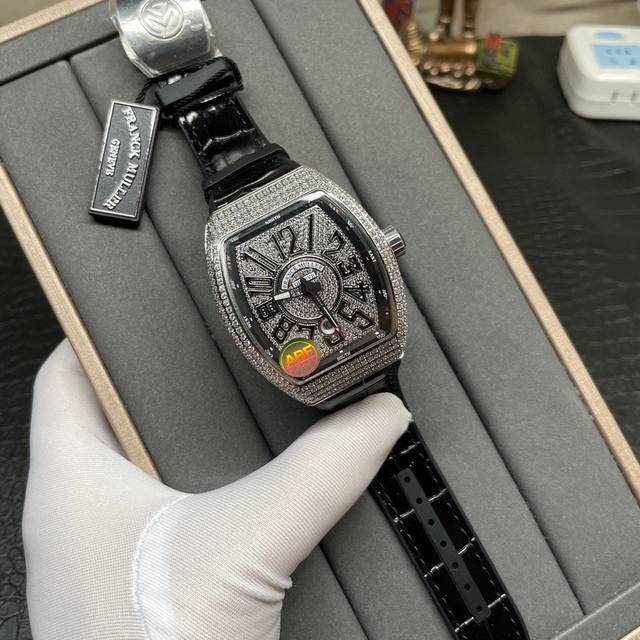 完美细节 Abf 最高品质 新款到货 Franck Muller 法兰克穆勒 Fm Vanguard Yachting V45遊艇系列 44X54 Mm1.表壳