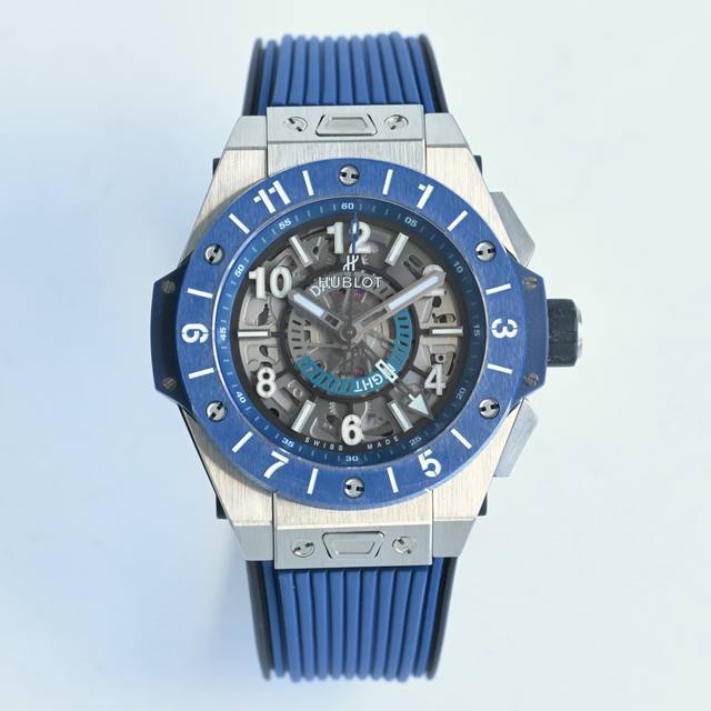 Hb高端狠货来袭 Hb匠心之作 恒宝精品横空出世 宇舶Big Bang系列411.Nl.7112.Rx腕表 搭载定制版机芯机械改装Hub1251Unico 表径