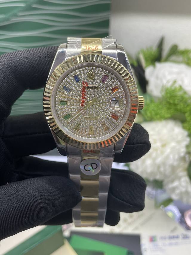独家实拍图 DDD Rolex Men's Watches, Automatic Mechanical Watch, Diamonds. DDD 劳力士 日志，