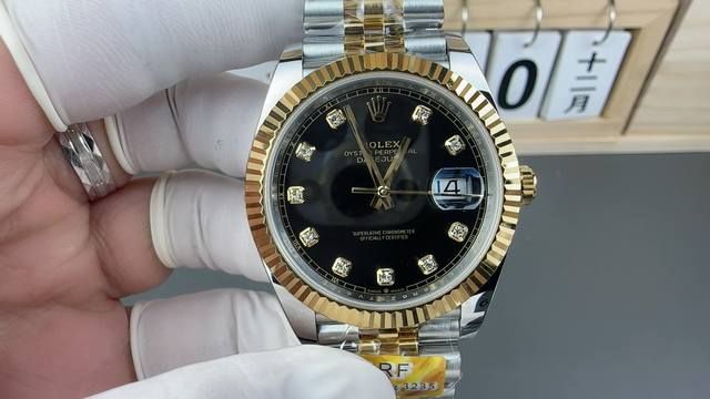 劳力士 钻刻五珠日志41Mm 丹东机芯904精钢 DDD