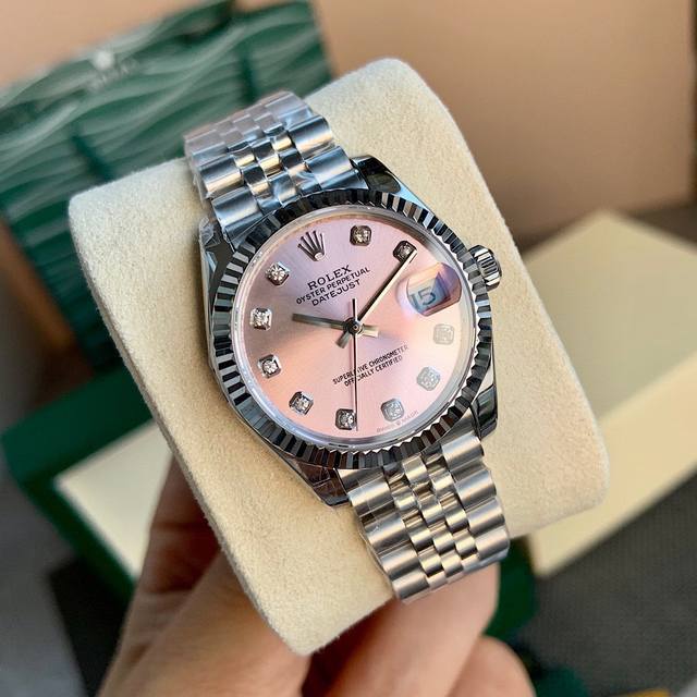 3A厂Factory全新力作 倾力推荐官方同步1：1 最新款劳 .力士Rolex女装日志型31Mm日志型腕表！ DDD 1表壳直径保持与原装一致31Mm，采用9