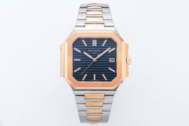 Ppf Factory2025年新作 Pp百达翡丽Cubitus系列5821“小电视” 新时代的优雅运动腕表标杆！ DDD 表壳 独树一帜的方形圆角表壳设计，采