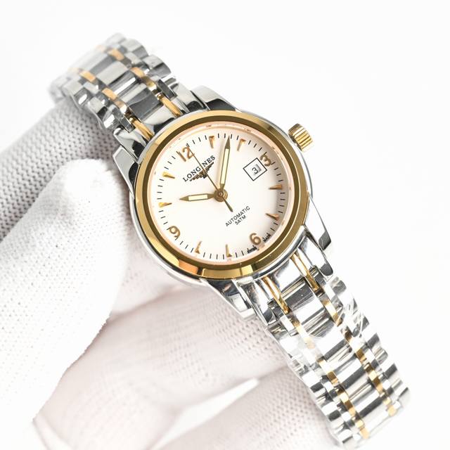 sj出品 新版：Longines／浪琴-Ln2 索伊米亚系列 L4、263．3一7、机械女表。 表式：女士手表。 机芯型号： 瑞士Eta2671自动机械机芯 质