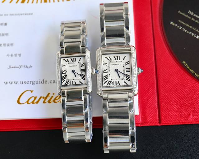 sj出品 光壳 钻壳 台湾厂 Cartier 卡地亚 Tank Must超神巨作 火爆来袭 Af2 尺寸：中33.7*25.5Mm 小29.5*22Mm 1.台
