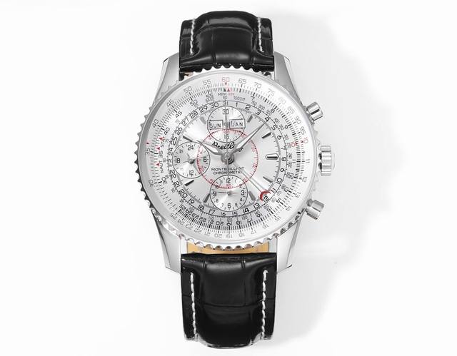 统一价： Bls出品，必属精品！ 百年灵 Breitling，蒙柏朗计时系列 A21033012重磅来袭！ 1这款复杂多功能计时腕表，有日历，月份，星期，24小