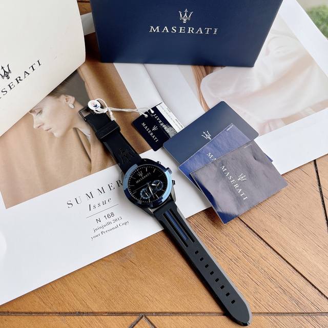 独家首发批 。玛莎拉蒂 Maserati 原厂流出 几十个 数量不多 爆款来袭 火热登场 菱角有致 霸气十足[月亮]登场！ 表经43Mm 厚度12Mm 男款机芯