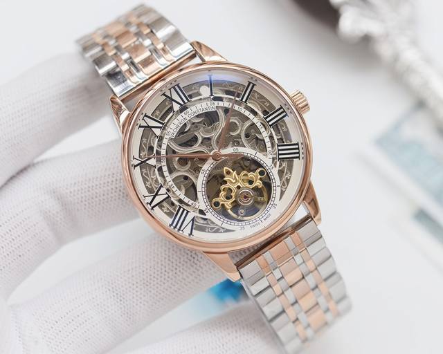 白壳 金壳 钢带20 品牌：江诗丹顿-Vacherron 类型：男士腕表 壳套：顶级版316精钢l 表带：316L精钢表带 进口小牛皮表带 机芯：全自动机械机芯