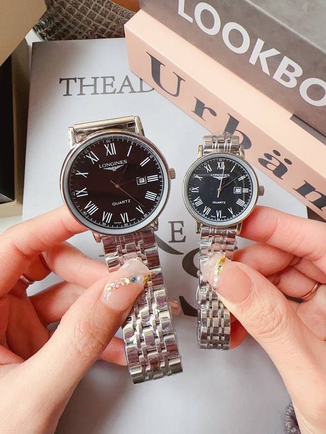 白皮 金 钢20 浪琴-Longines 情侣对表 原装进口石英机芯 316L精钢表壳 直径男39Mm女29Mm 厚8Mm如果今天的阳光停止了它耀眼的光芒。那么