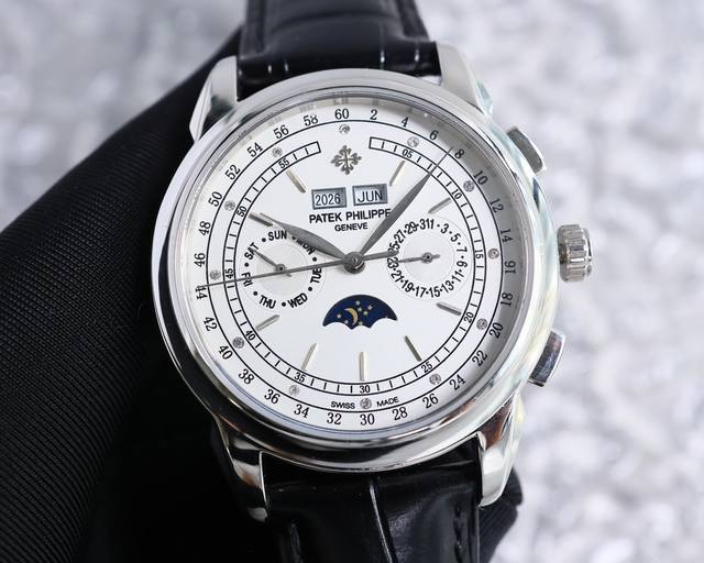 金壳50 V4升级版”扣子”升级原装复刻开模，百达.翡丽超级复杂功能计时系列！用心之作，细节方面： 1：团队历时两年多精心设计，不计成本，敢为人先，力求完美，克