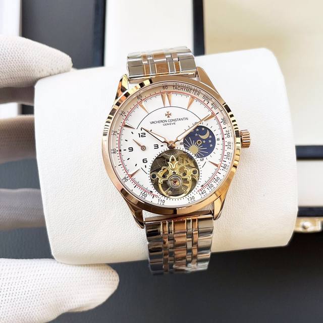 白壳 金壳 钢带+20 江诗丹顿-Vacherron Constantn 男士机械腕表 采用进口全自动机械机芯 简约三针简约设计 316精钢表壳 真牛皮表带 商