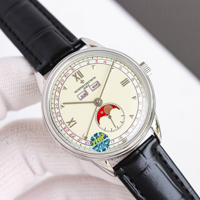 白壳 金壳 Vc 2024最新力作 龙重推出 江诗丹顿历史名作系列3100V 00R三重日历腕表！全真功能！市场最高版本！ 表壳 腕表特别！尺寸为40Mm，采用