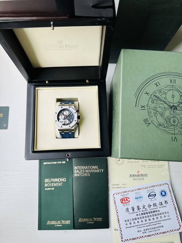 Hbf Factory 爱彼 皇家橡树离岸型系列26238:封顶之作 杜绝一眼假”在ｊｆ厂原有的基础上 潜心研发 突破壁垒 “打破原装封锁技术，同步原装独家计时