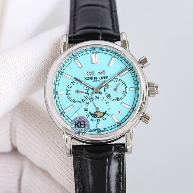 白壳 玫金 V4升级版”扣子”升级原装复刻开模，百达.翡丽超级复杂功能计时系列！用心之作，细节方面： 1：团队历时两年多精心设计，不计成本，敢为人先，力求完美，