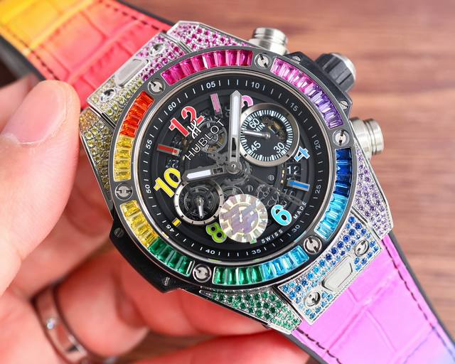 Zf 出品 满钻 Zf Factory最新款新面出货 宇舶 恒宝 Hublot A42 英勇无畏，拳拳出击，简称“Hub”“恒宝”，Bigbang大爆炸 素材料