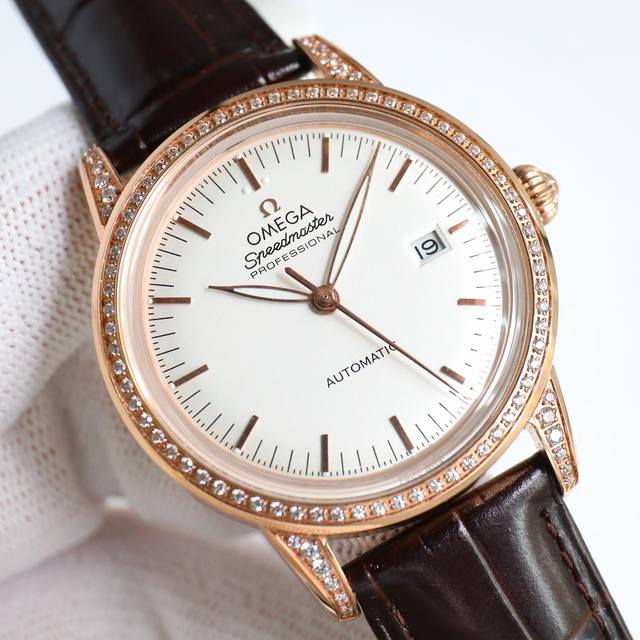 Tw出品 白壳 金壳 欧米茄-Omega R68 锅盖玻璃 火热新款式，欧米茄新款3D锅盖，耗时长达12个月打造斯华洛水晶砖石！超薄男士自动机械腕表，采用进口原