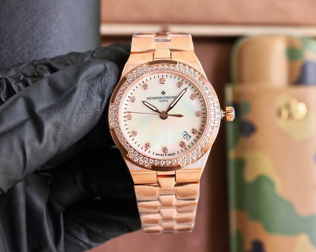 白壳 玫壳 钻+100 重磅来袭原装同步 1表3带1表3戴并附送原版样式表盒方便收纳 江诗丹顿 Vacheron Constantin 纵横四海系列 1205V