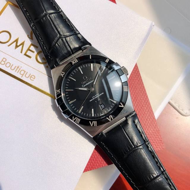 配盒 支持香港、美国直邮 独家新款 星辉永恒之星座腕表.欧.米茄omega 第五代星座系列！全新原装尺寸41Mm腕表！ 原装一致抛光进口表圈，刻度采用白金电镀工