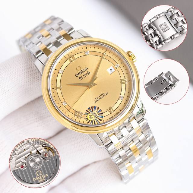 白壳 金壳 钢带100 Gt Factory欧米茄 密底 蝶飞典雅系列腕表。 Gt出品只为传承经典，碟飞 至臻品质39.5毫米瑞士天文台表。 这款表优雅纤薄的外