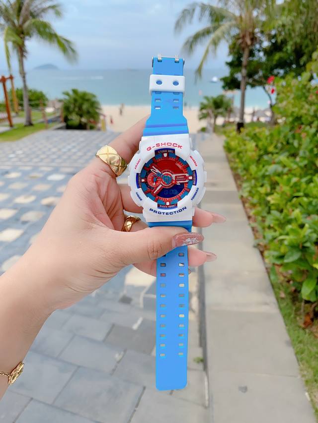 卡西欧、原单版本g110系列所有颜色全部齐防水200米时间 年月 日 星期 闹铃 跑步计时抬手亮灯原单1：1最高版本大量现货 编码：20 338190