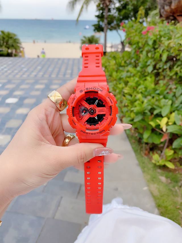 卡西欧、原单版本g110系列所有颜色全部齐防水200米时间 年月 日 星期 闹铃 跑步计时抬手亮灯原单1：1最高版本大量现货 编码：20 338190