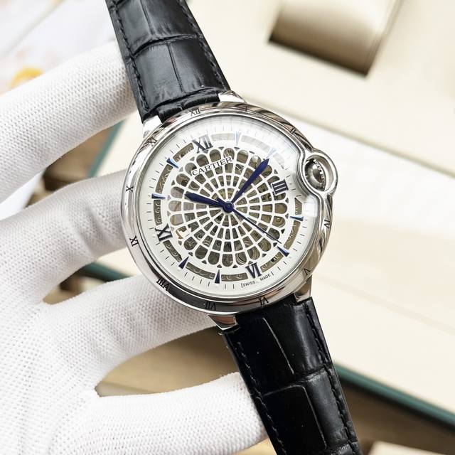 皮带 钢带 卡地亚-Cartier 精品男士腕表，全新多功能设计，尊贵大气，绅士风范，卓越品质，热卖全城。采用全自动机械机芯，顶级316精钢表壳，进口小牛皮表带