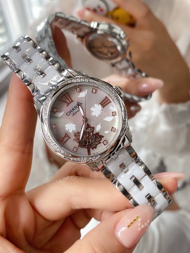 香奈儿chanel 时尚女款，尊贵高端女表 ！奢华大气类型，精品顶级女士腕表，顶级西铁城82So机械机芯 稳定 顶级316精钢 耐用 蓝宝石超强镜面玻璃 高清，