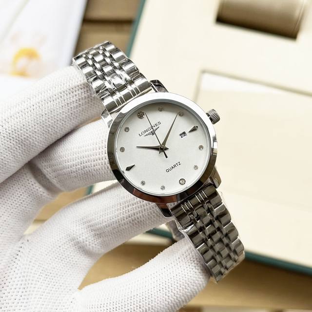 白 -金 钢带+20 陶瓷+40。最新经典浪琴-Longines女表 原装进口石英机芯 钢化玻璃 316L精钢表壳 直径：30Mm 厚8Mm如果今天的阳光停止了