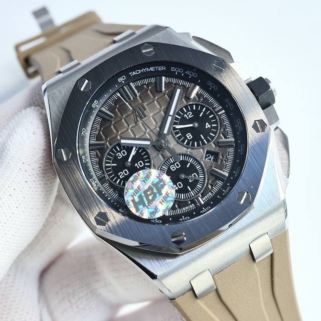 Sj出品 Hbf 最新款爱彼，陶瓷圈口 版本 Ap 爱彼 Audemars Piguet A42 皇家橡树离岸型限量多功能计时机械腕表 尺寸44Mm17Mm 圈