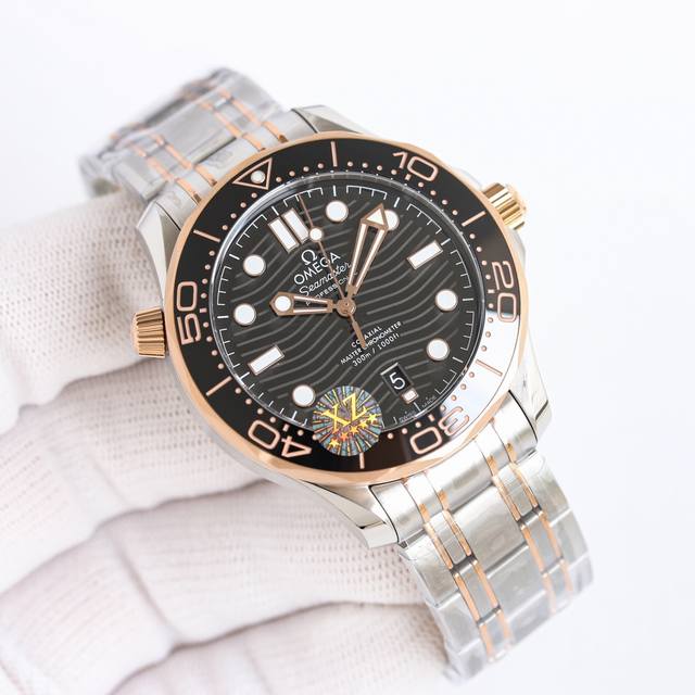 经典之作 : [白 ，玫 ，一整套]， 2024Xz厂出品！最新升级版ω Omega欧米茄seamaster海马系列海洋宇宙300米300M同轴 至臻天文台表4