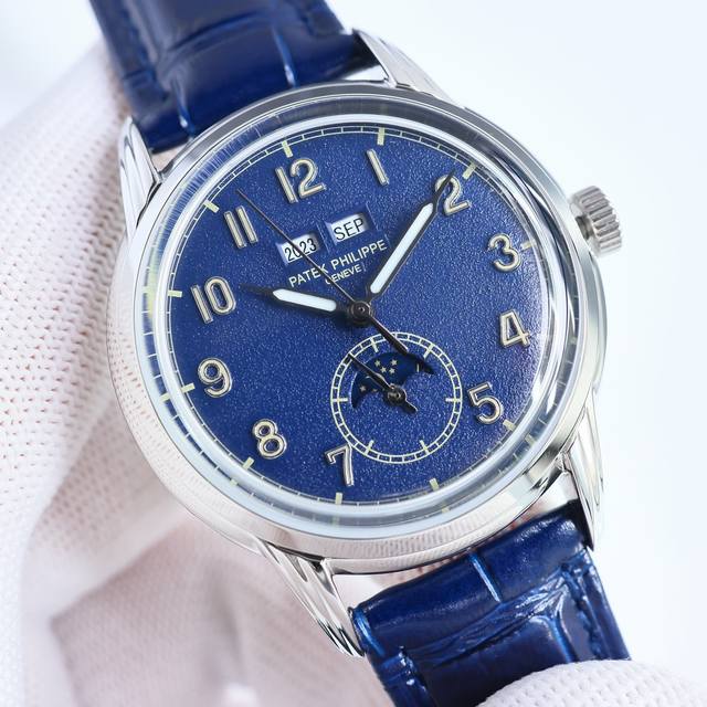 Tw出品 重金打造经典时计 Pp 百达翡丽 5320G-001 Gv1 超级复杂功能时计直径40毫米一体冲压成型的双层式精钢表壳，致敬了经典的设计语言奶油色的表