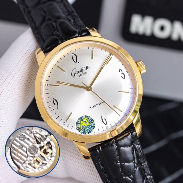 白 纹壳金壳50 Tw Factory 匠心独具.格拉苏蒂60年代复古男士腕表 简单大气三针经典款式永远不会过时 表镜 ：由整块蓝宝石玻璃打磨而成的弧形锅盖镜面