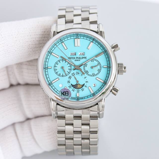 白钢 玫瑰金 V4升级全新钢带款！百达.翡丽超级复杂功能计时系列！用心之作，细节方面： 1：团队历时两年多精心设计，不计成本，敢为人先，力求完美，克服重重难关，