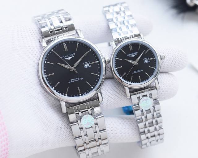 白壳 金壳 钢带20 品牌：浪琴-Longines 类型：情侣腕表 壳套：顶级版316精钢l 表带：进口小牛皮表带 316L精钢表带 机芯：进口石英机芯 镜面：