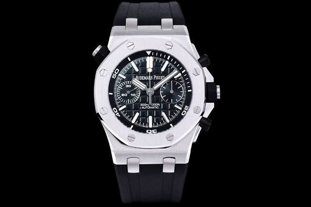 V2版ap，活头粒，内影可双向调动，非市场普通版本， 爱彼皇家橡树系列水果 型号：26703 跑秒计时自动机械男表 搭载原版cal.3124机芯 直径：42Mm