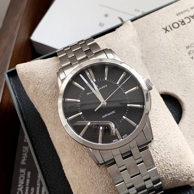 也可配原装木盒70 艾美奔涛系列pt6148全自动机械表，保真货！原装瑞士全自动机芯.蓝宝石水晶表镜.316精钢表壳表带.表径约42Mm.专为有品味的亚洲男士设