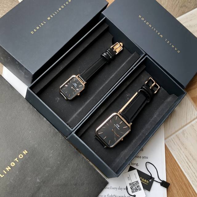 一对 Dw新款对表！范冰冰代言新品上市！纯原品质daniel Wellington，风靡全球的小方形表盘，打破圆有，复古重塑，经典混搭现代设计，气质自成一派，耀