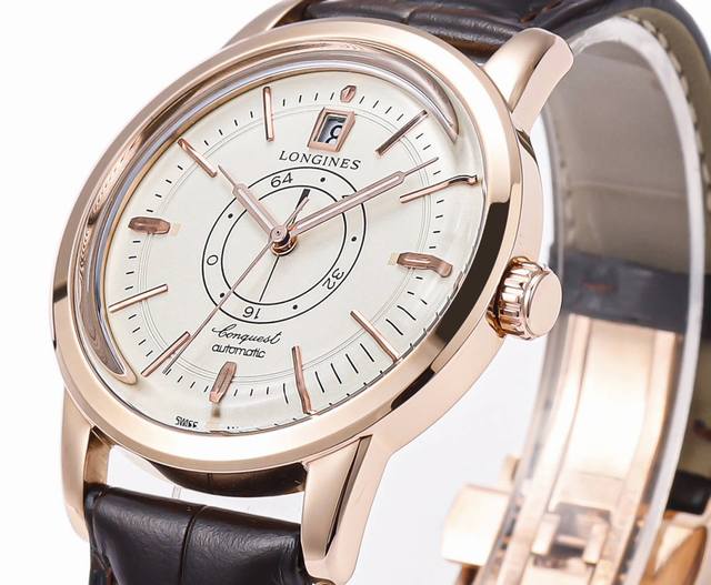 白壳 金壳 浪琴新的经典复刻系列 这款腕表以浪琴1959年推出的康卡斯系列作品为设计灵感，在保留现代佩戴需求的同时，最大程度上还原了1959年原款腕表的设计，复