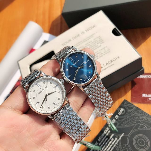 特价 卖完无补 Maurice Lacroix艾美表eliros系列 ，轻奢小众一族最爱，端庄优雅，性价比极高，30Mm～表盘大小轻松驾驭，字面镶嵌八颗钻石，防