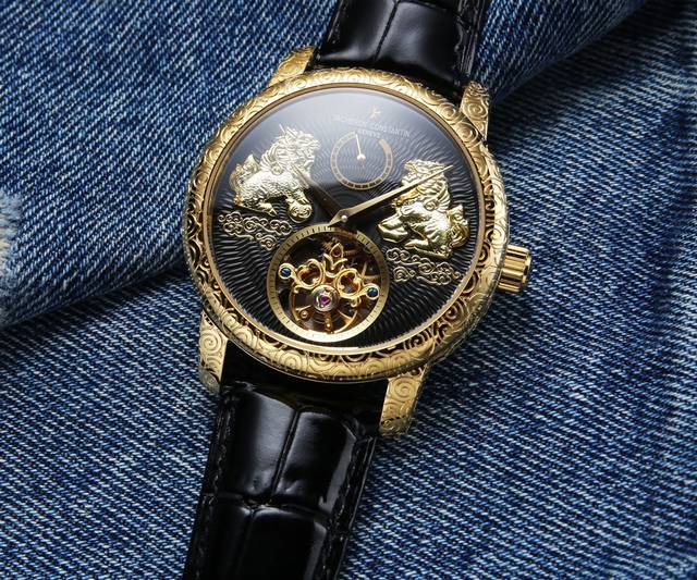 白 . 金20. Vacheron Constantin 江诗丹顿 刚刚推出一枚高级工艺表盘新作 Traditionnelle Tourbillon Qilin